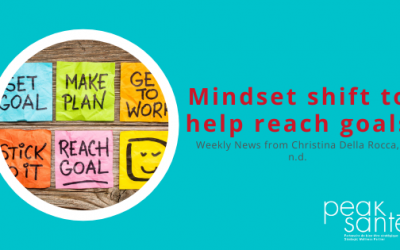 Mindset shift to help reach goals