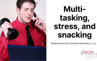 tasking, stress, and snacking
