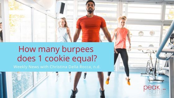 How many burpees does 1 cookie equal?